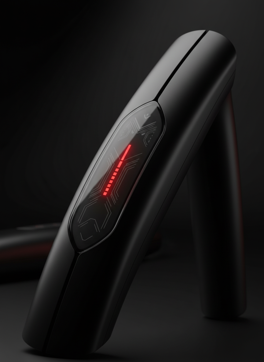 High-end beauty instruments with glowing red indicators